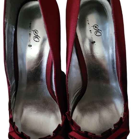 SO ~ womens red high heels - Picture 4 of 4